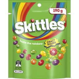 SKITTLES Sours Party Share Bag 190g image