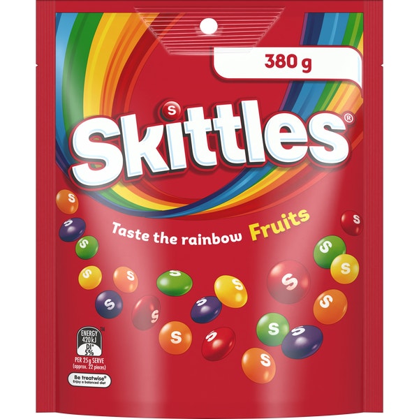 SKITTLES Fruits Party Share Bag 380g